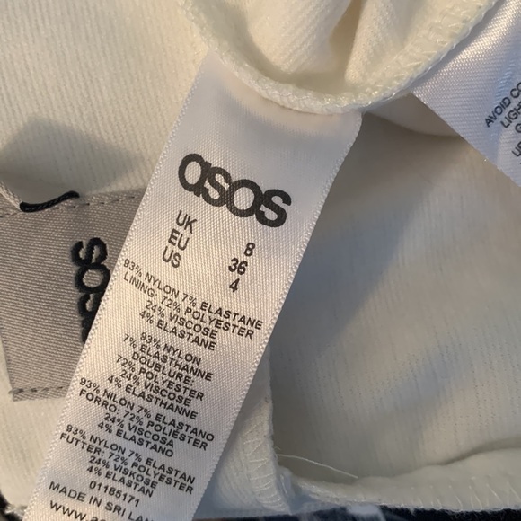 ASOS Cream Lace Peplum Off the Shoulder Dress- EUC - Picture 13 of 16